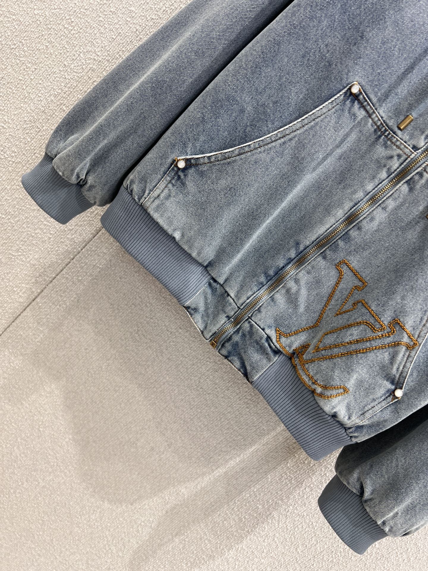 L X V Denim Hooded Jacket