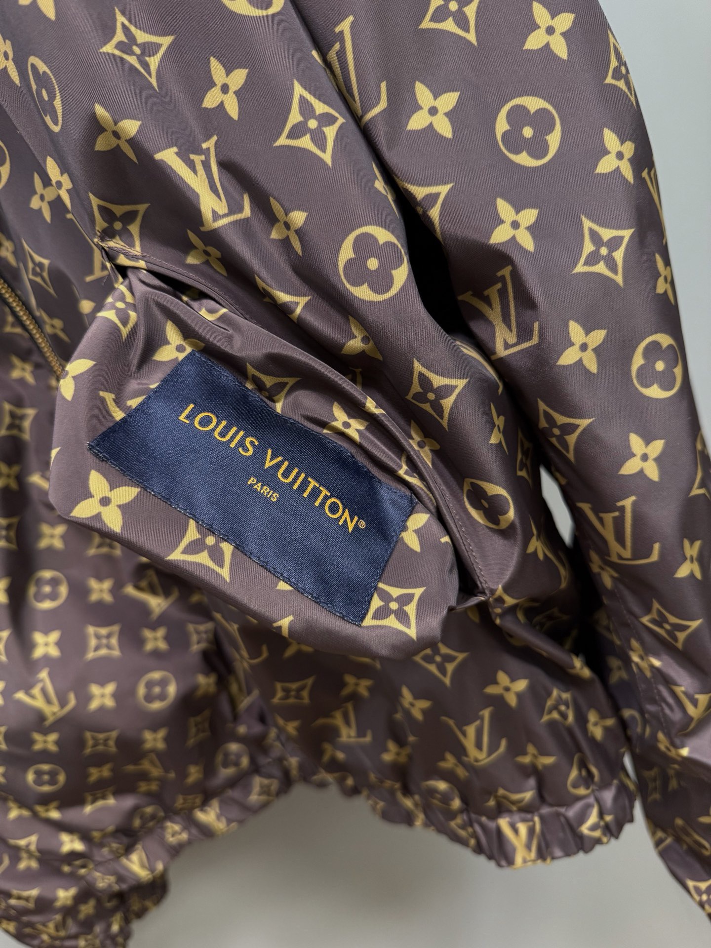 L X V Camouflage Nylon Reversible Jacket