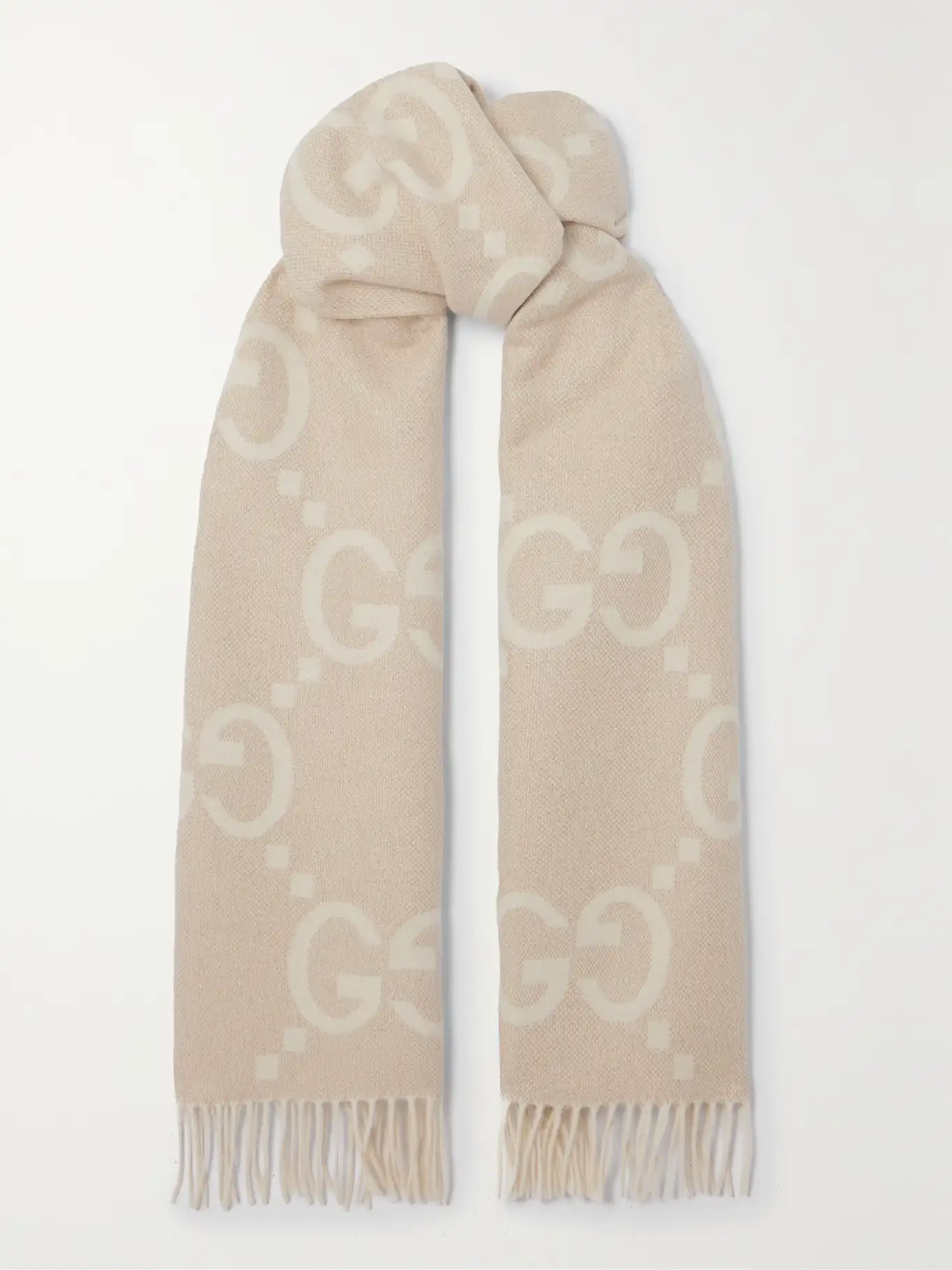 GG SCARF BEIGE