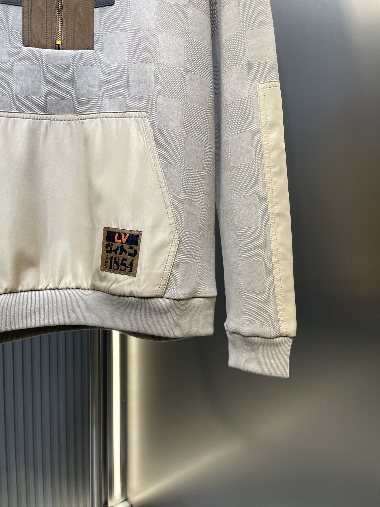 L X V Checkered Half-Zip Workwear Pullover 2025