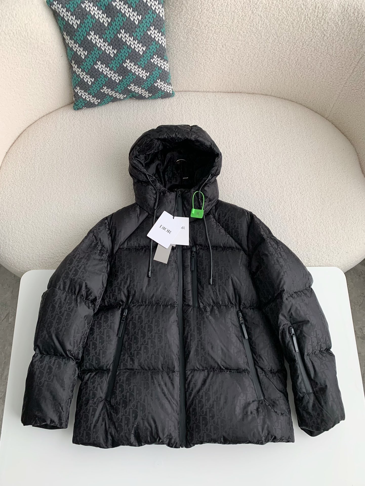 DR Logo Printed Down Jacket