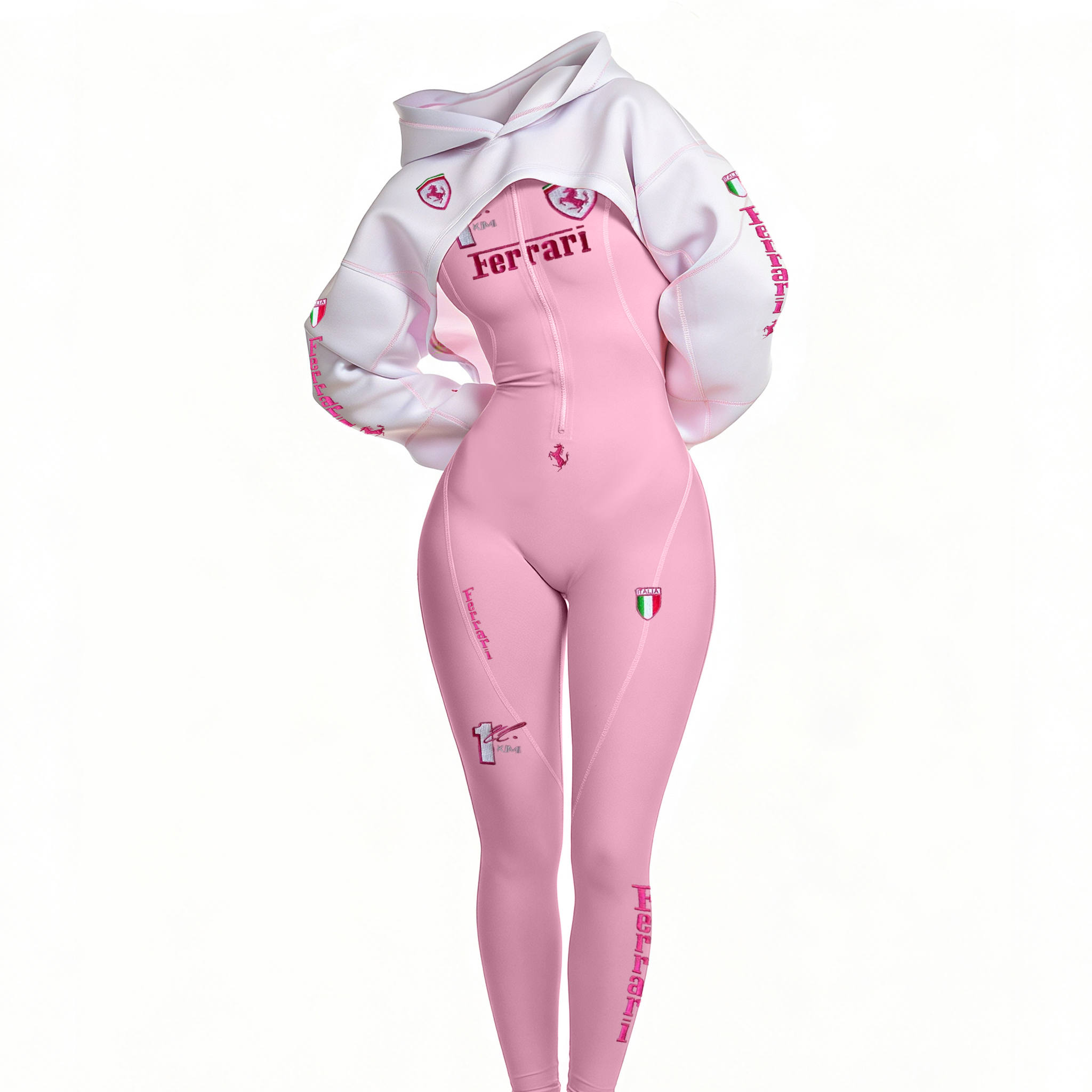 Cyberpunk Futuristic Mechanical Style Women's Championship Team Logo Sports Yoga Suit Racing