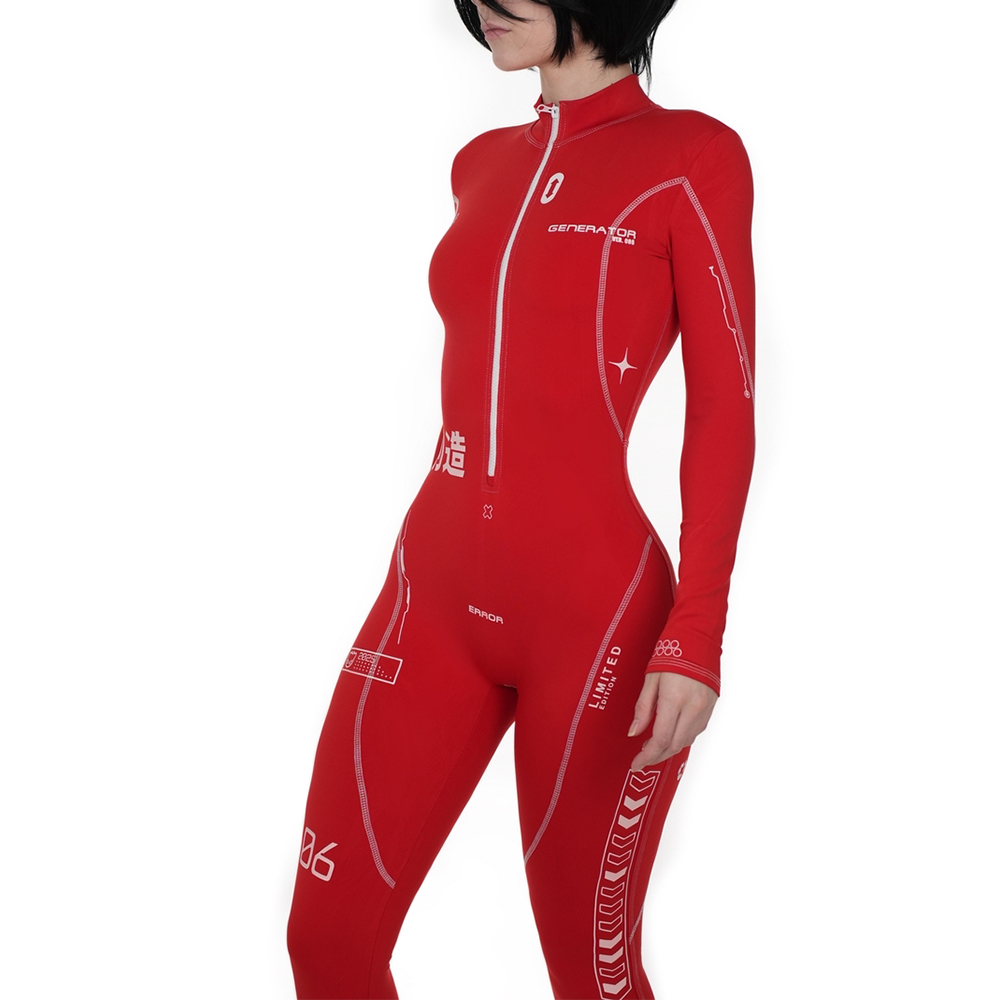 Cyberpunk Futuristic Mechanical Style Women's Sports Yoga Outfit Set