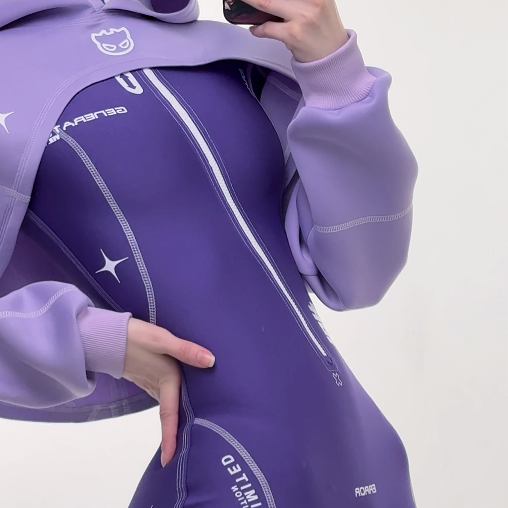 Cyberpunk Futuristic Mechanical Style Women's Sports Yoga Outfit Set