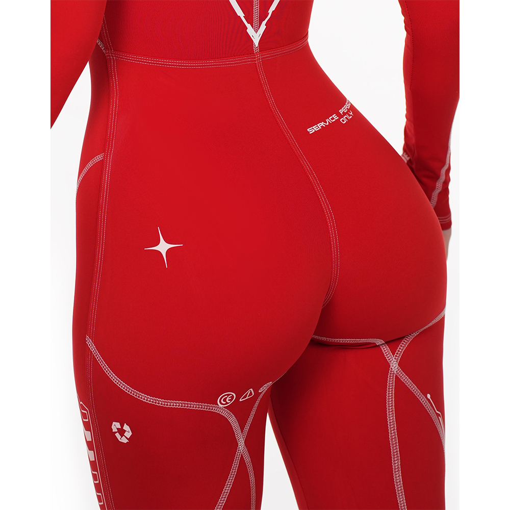 Cyberpunk Futuristic Mechanical Style Women's Sports Yoga Outfit Set