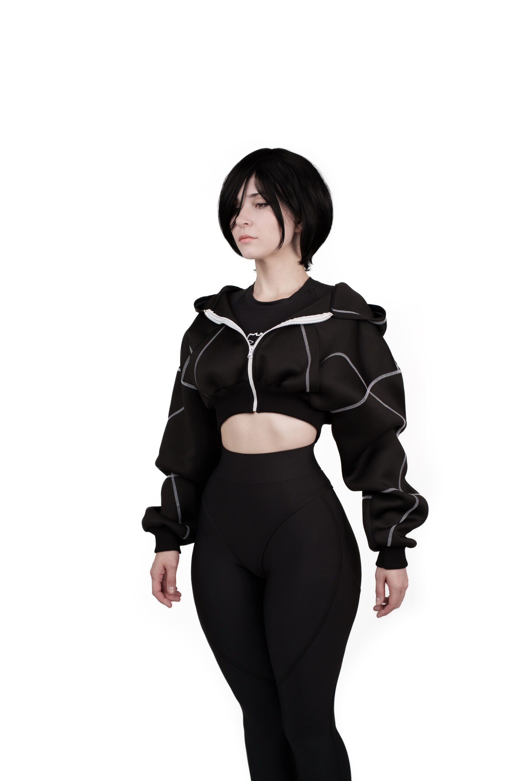 Black SportSuit Moruhiko (Full Set)