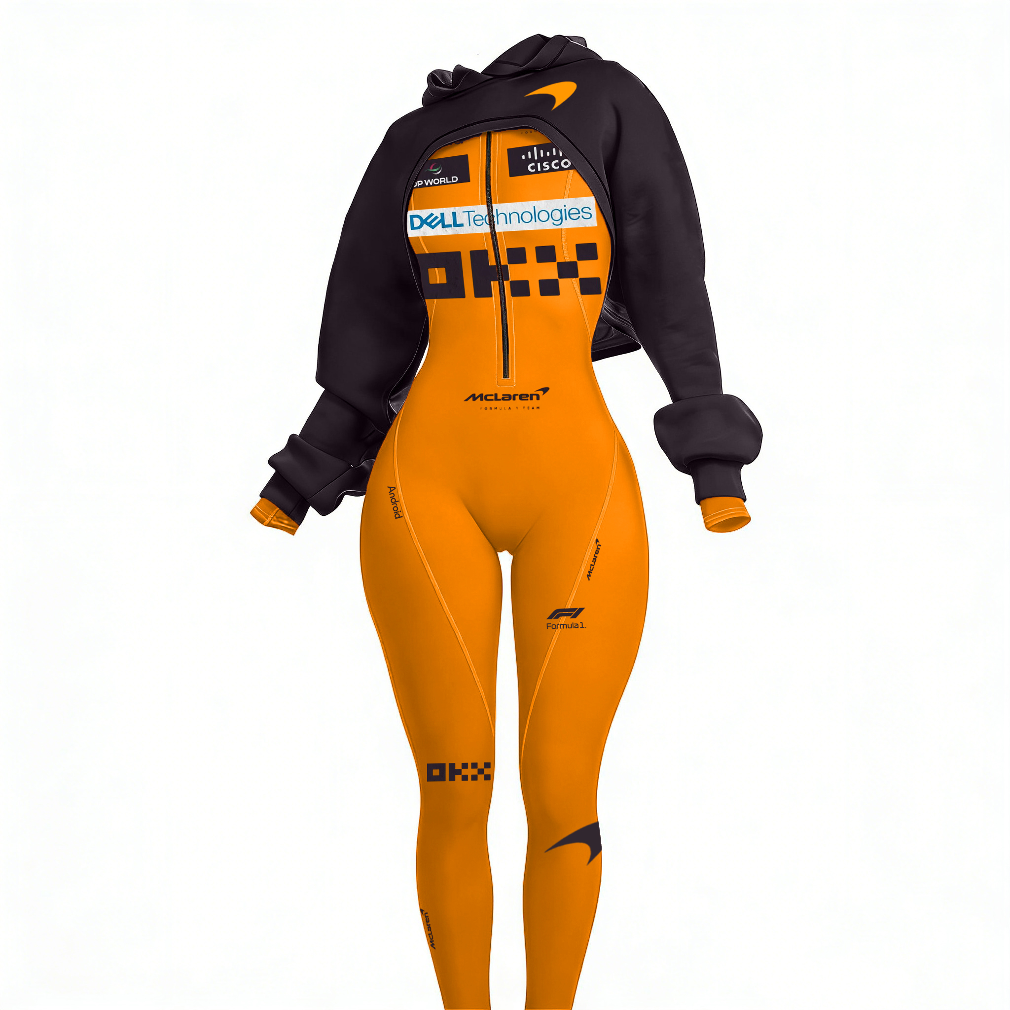 Cyberpunk Futuristic Mechanical Style Women's Championship Team Logo Sports Yoga Suit Racing