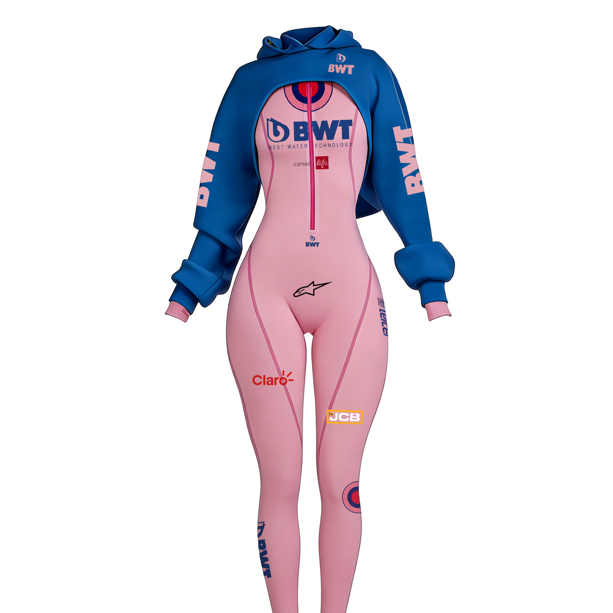Cyberpunk Futuristic Mechanical Style Women's Championship Team Logo Sports Yoga Suit Racing