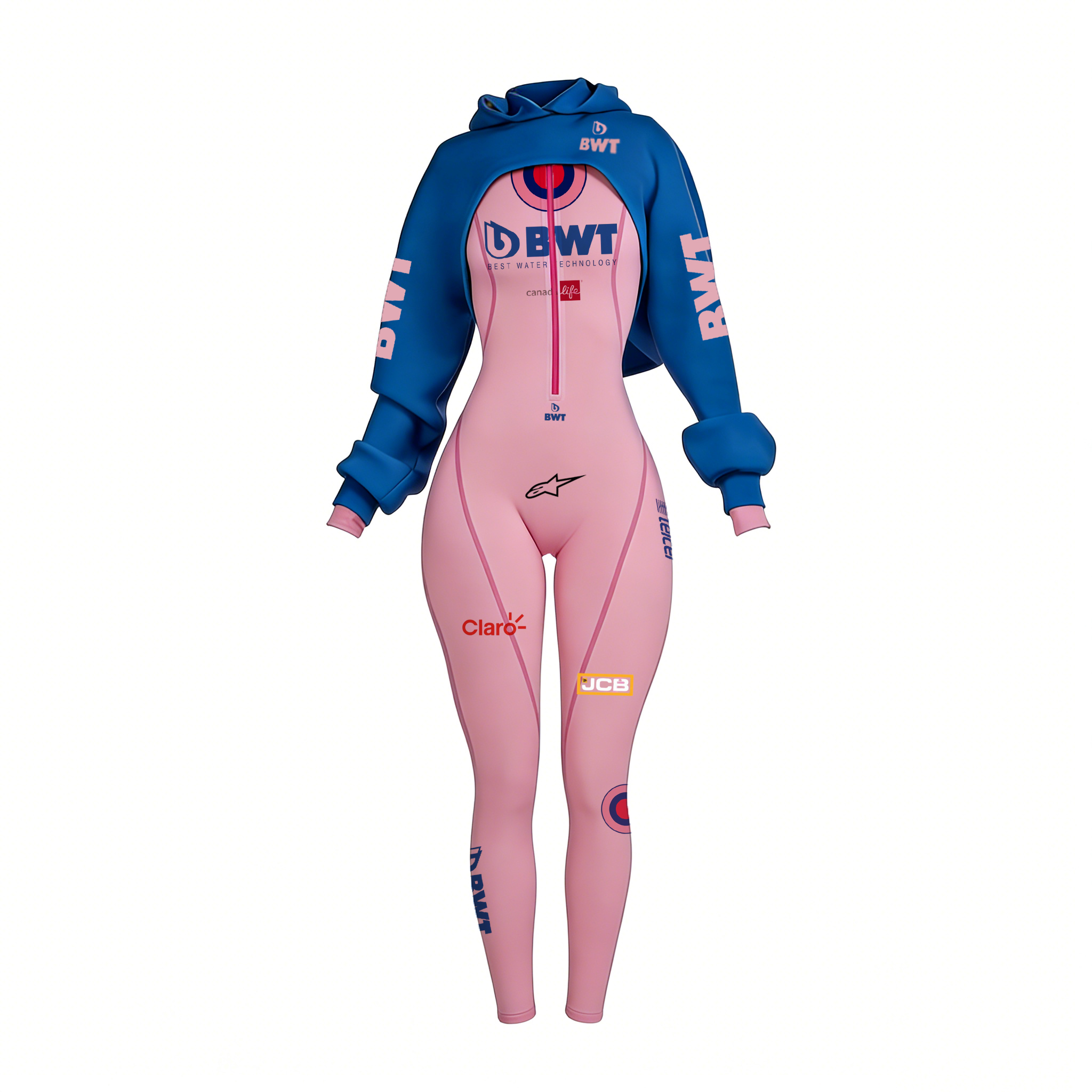 Cyberpunk Futuristic Mechanical Style Women's Championship Team Logo Sports Yoga Suit Racing