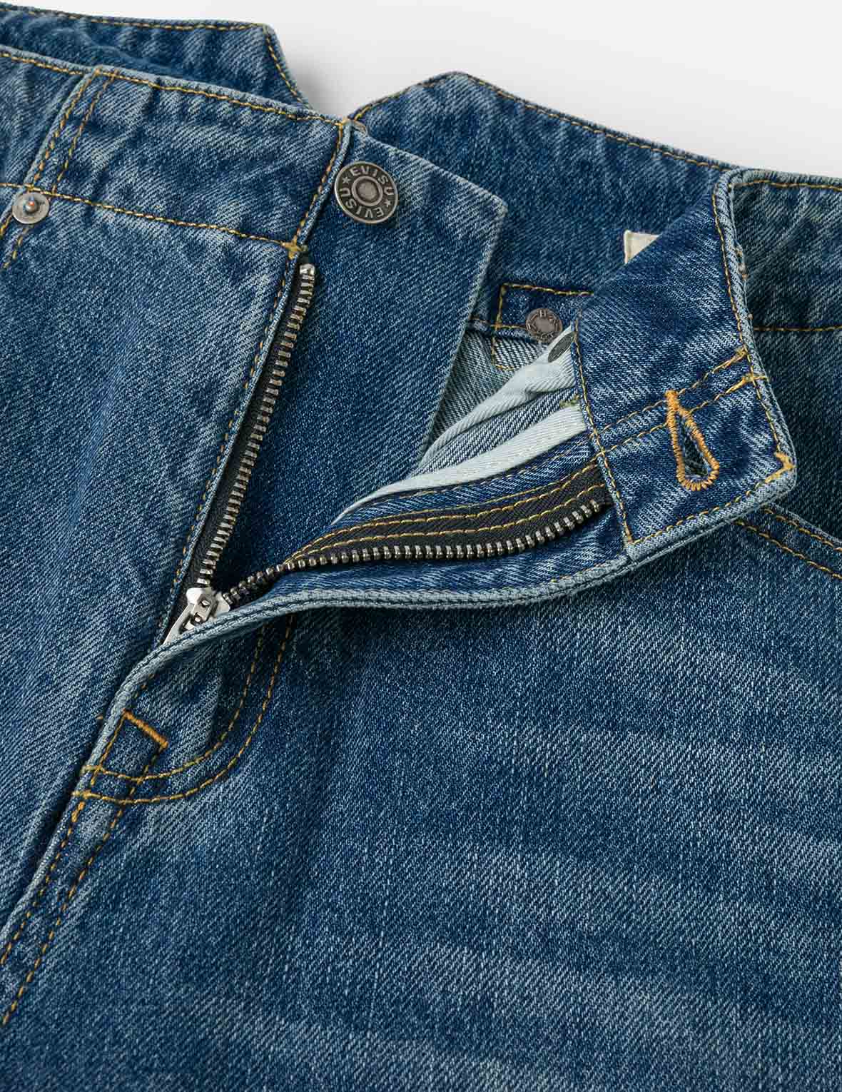 Seagull Print Wide-Leg Jeans