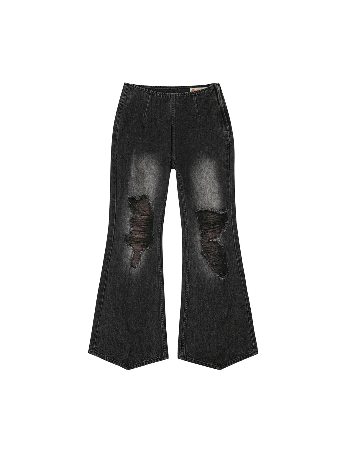 Mottled Seagull and Distressed Fashion Fit Denim Skorts