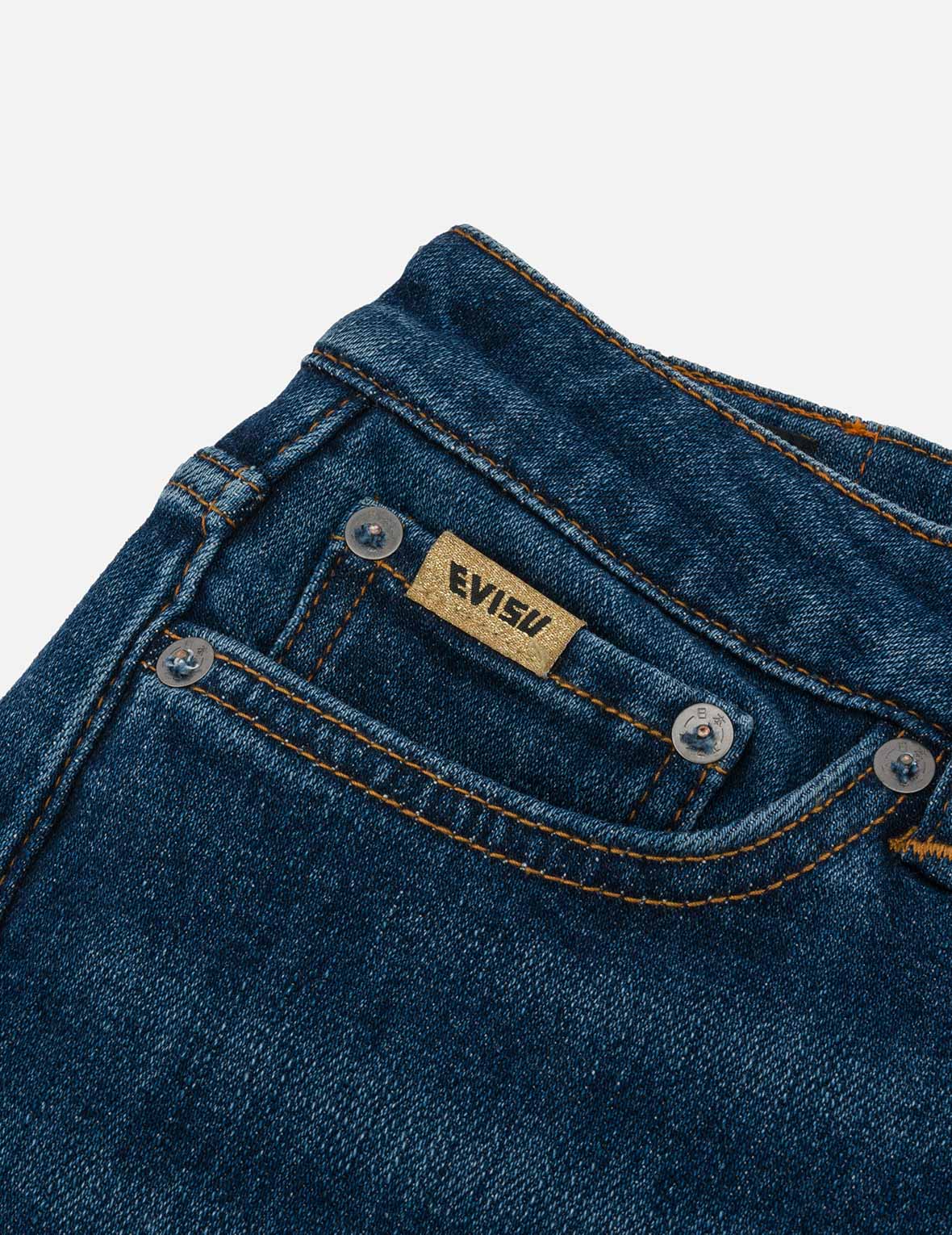 Seagull Appliqué Embroidery Skinny Jeans