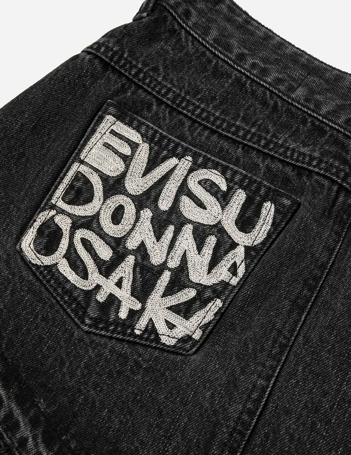 Mottled Seagull and Distressed Fashion Fit Denim Skorts