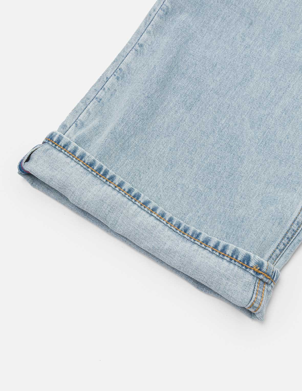 Distressed Seagull Appliqué Fashion Fit Wide-leg Jeans