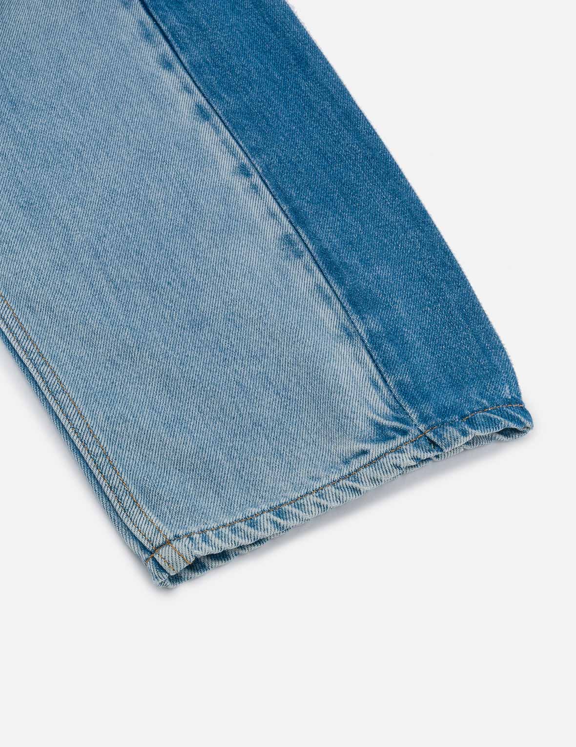 Crackle Wash Distressed Seagull Balloon Fit Jeans