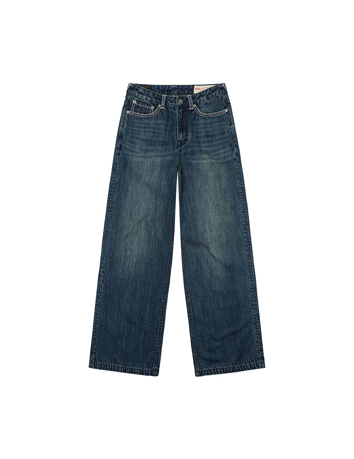 Daicock Print Straight Fit Washed Jeans