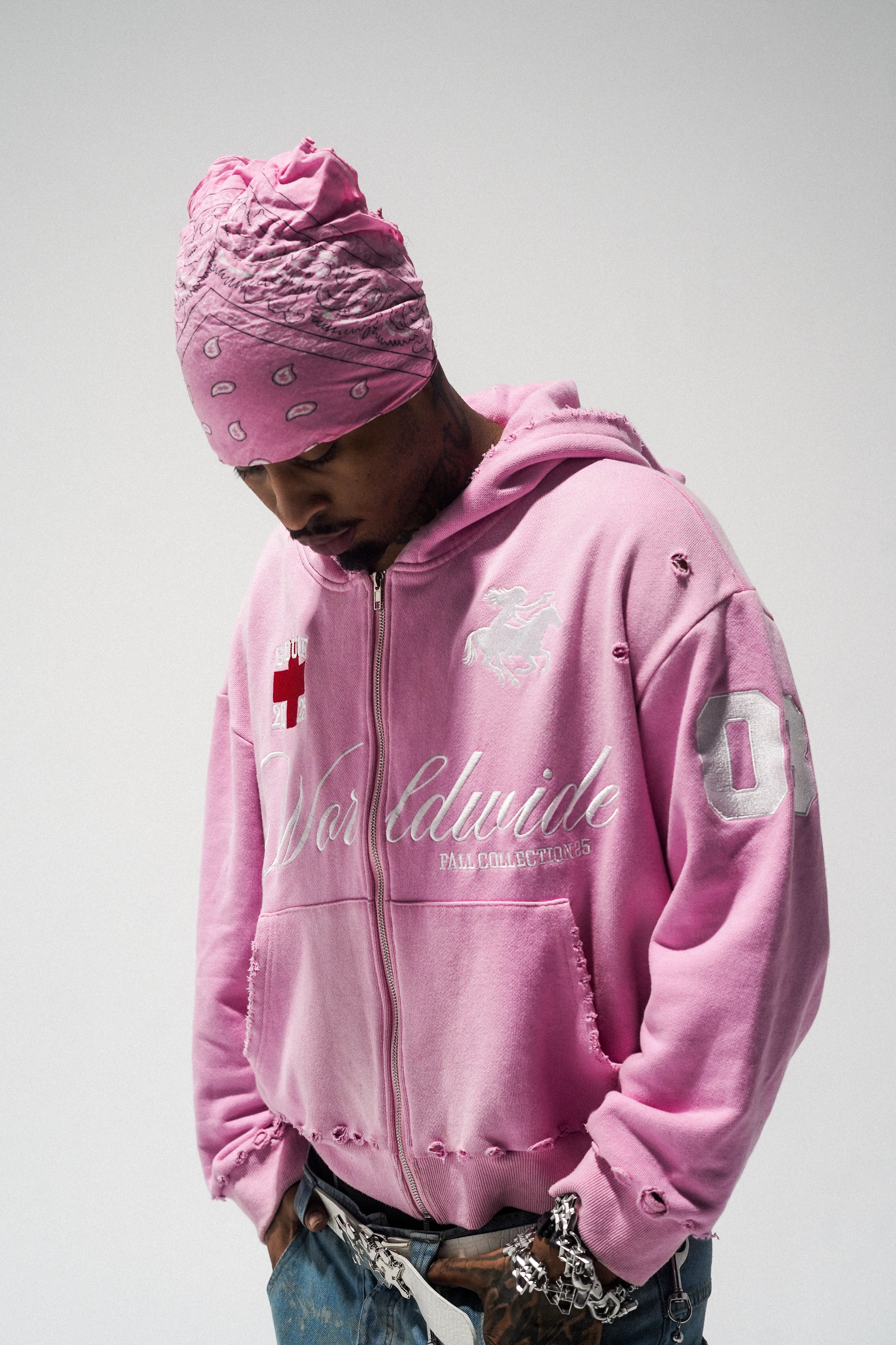 Easter Pink ZIP UP HOODIE