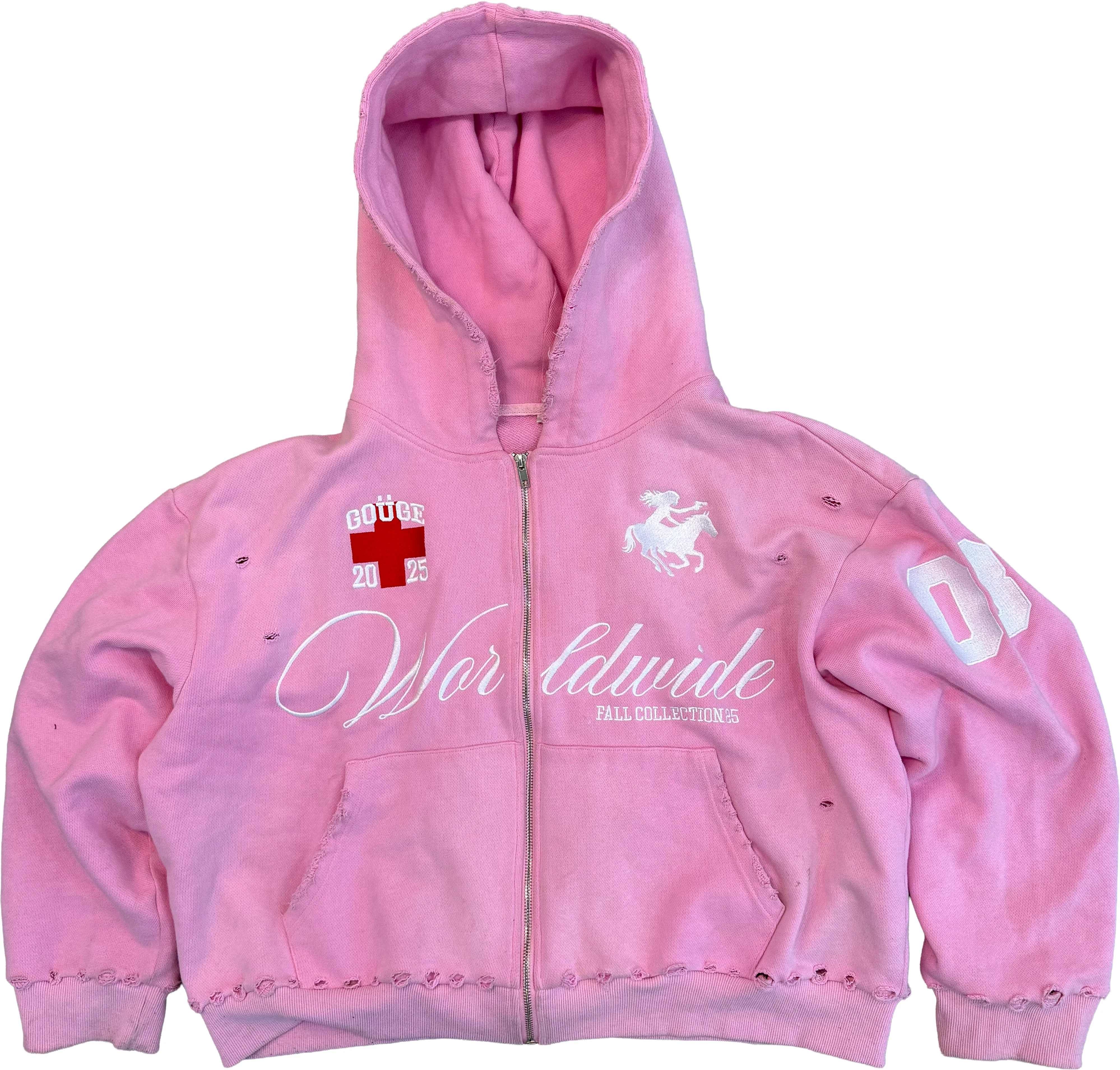 Easter Pink ZIP UP HOODIE