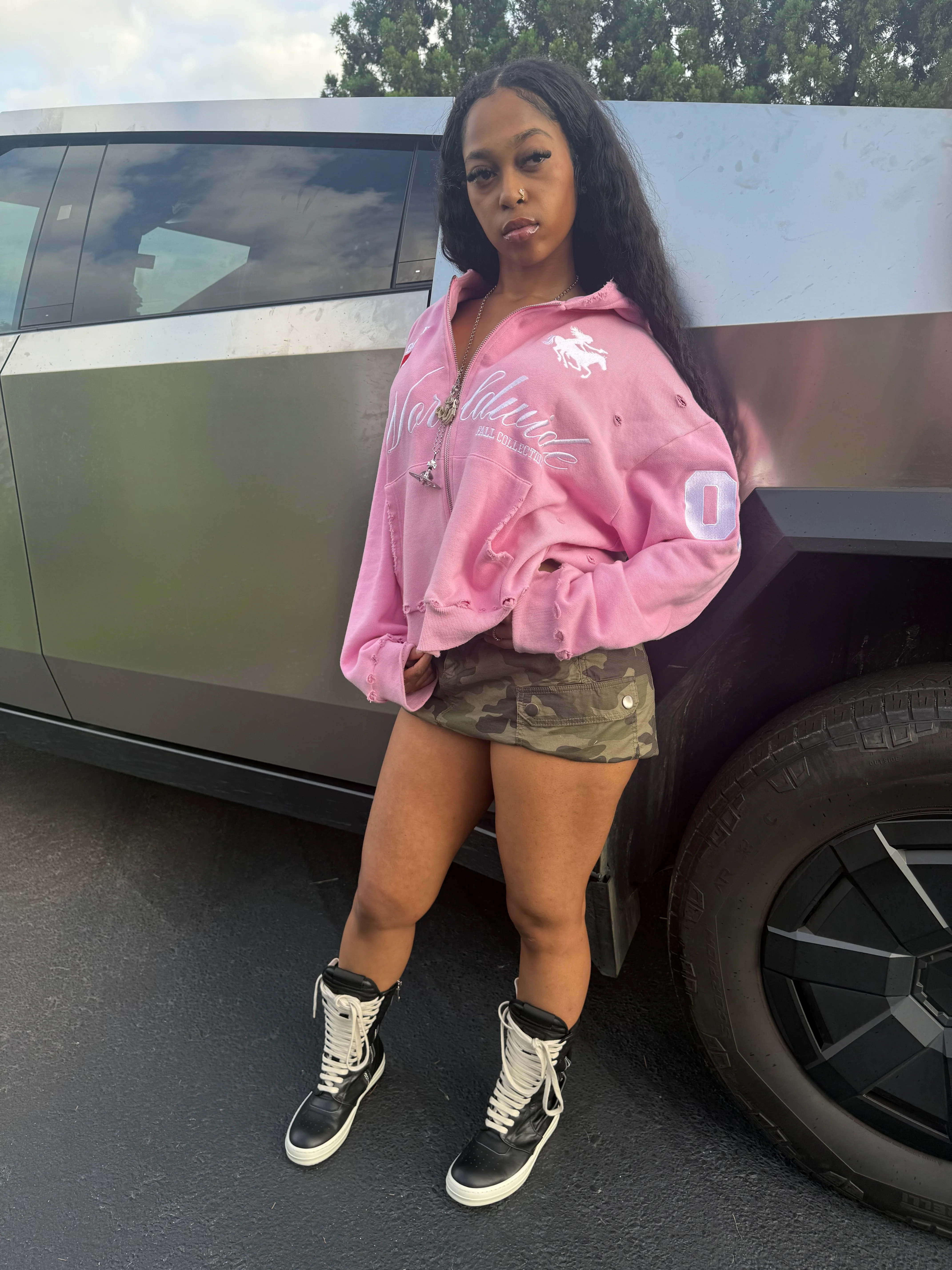 Easter Pink ZIP UP HOODIE