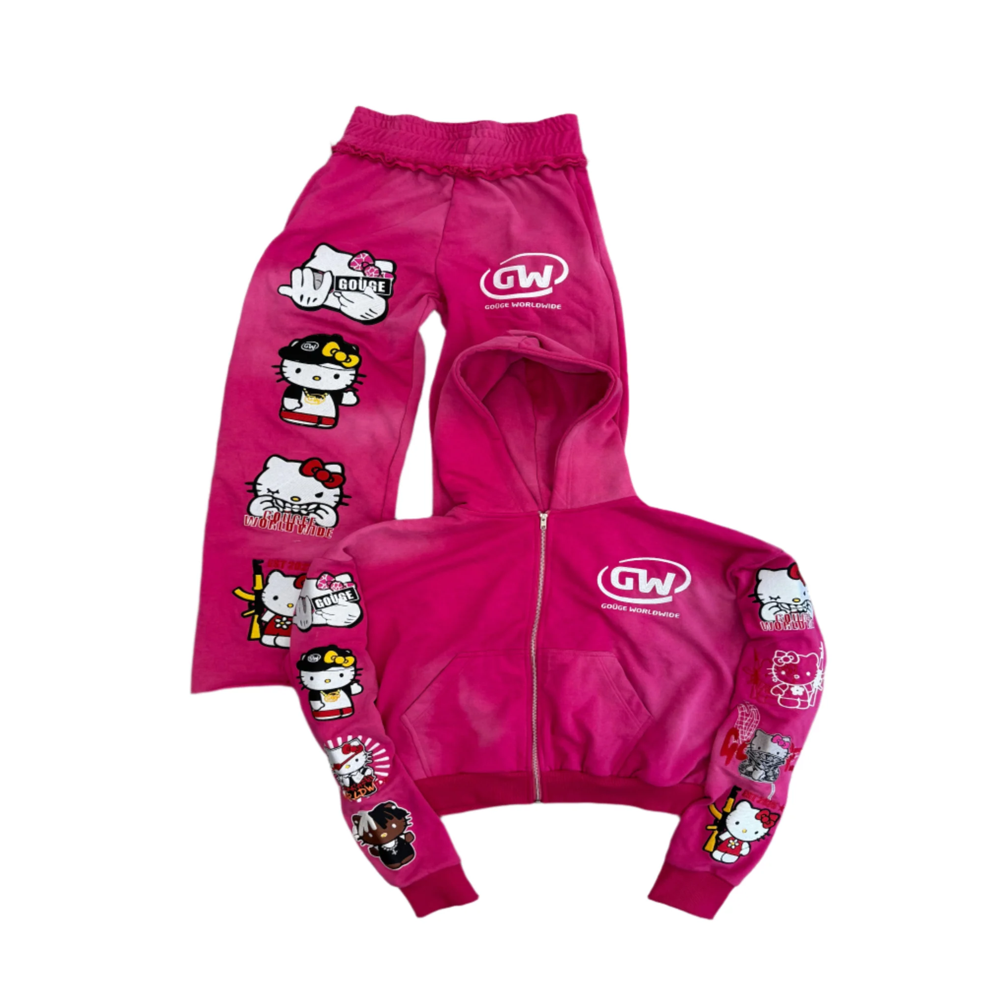 HK3 SWEATSUIT PINK