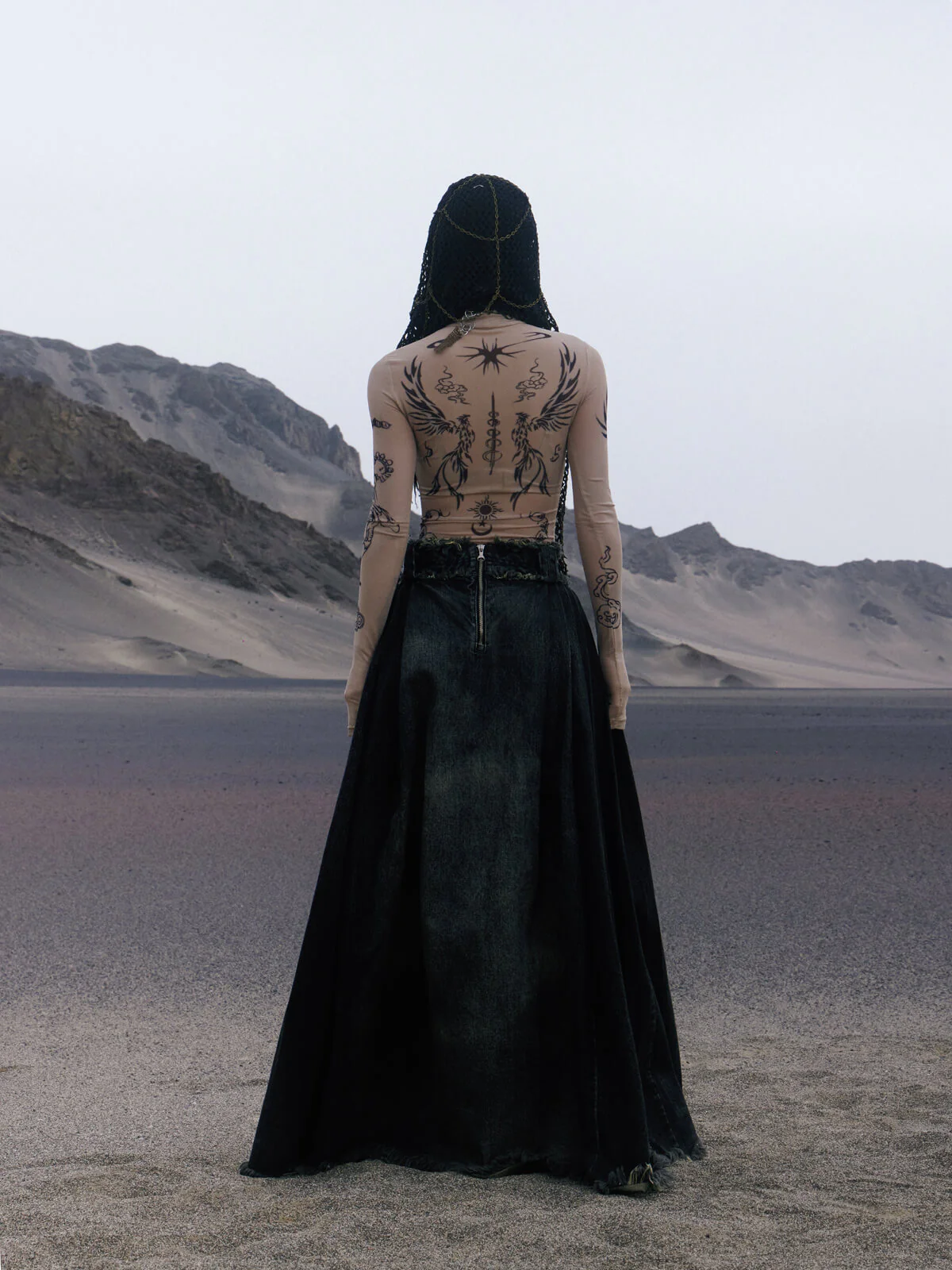 Personsoul Desert Totem-Inspired Skin Highneck Top