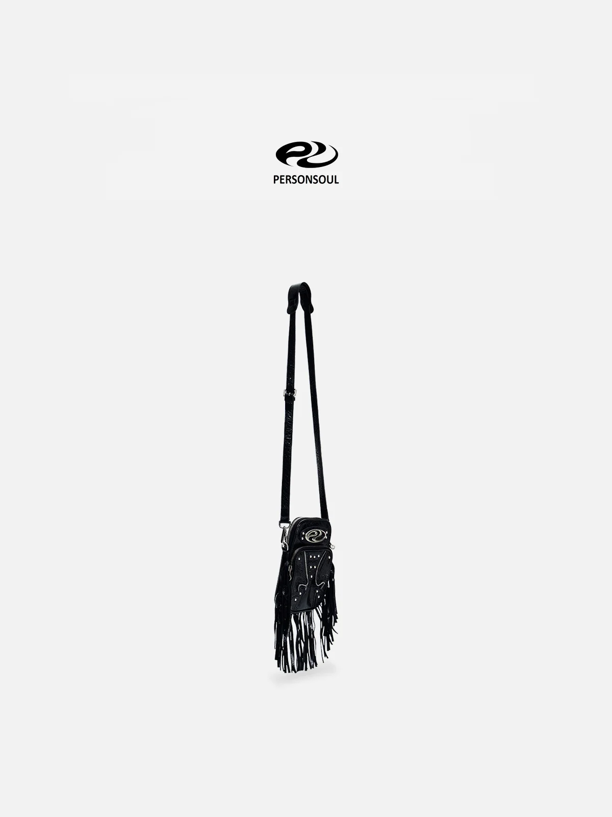 Personsoul Fringe Leather Cell Phone Bag