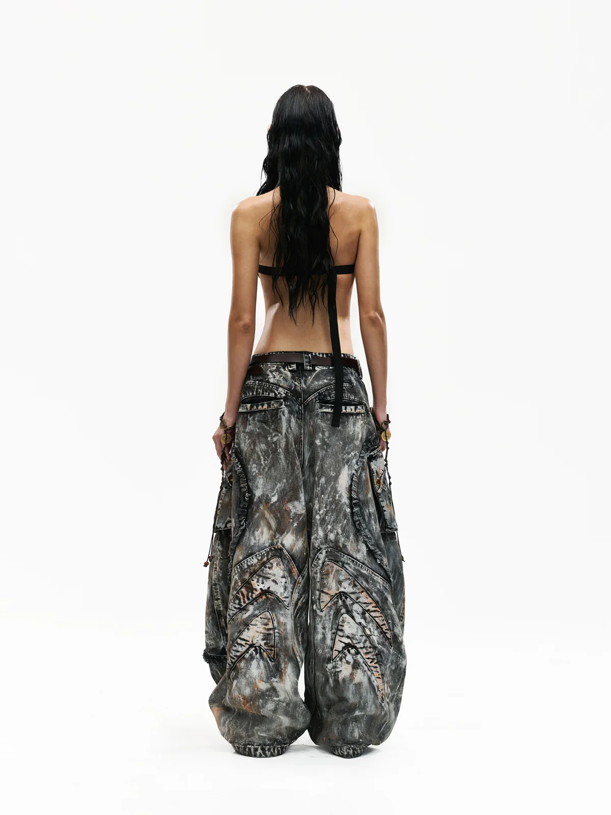 Graffiti Mud Wash Baggy Jeans (only 60 pieces)