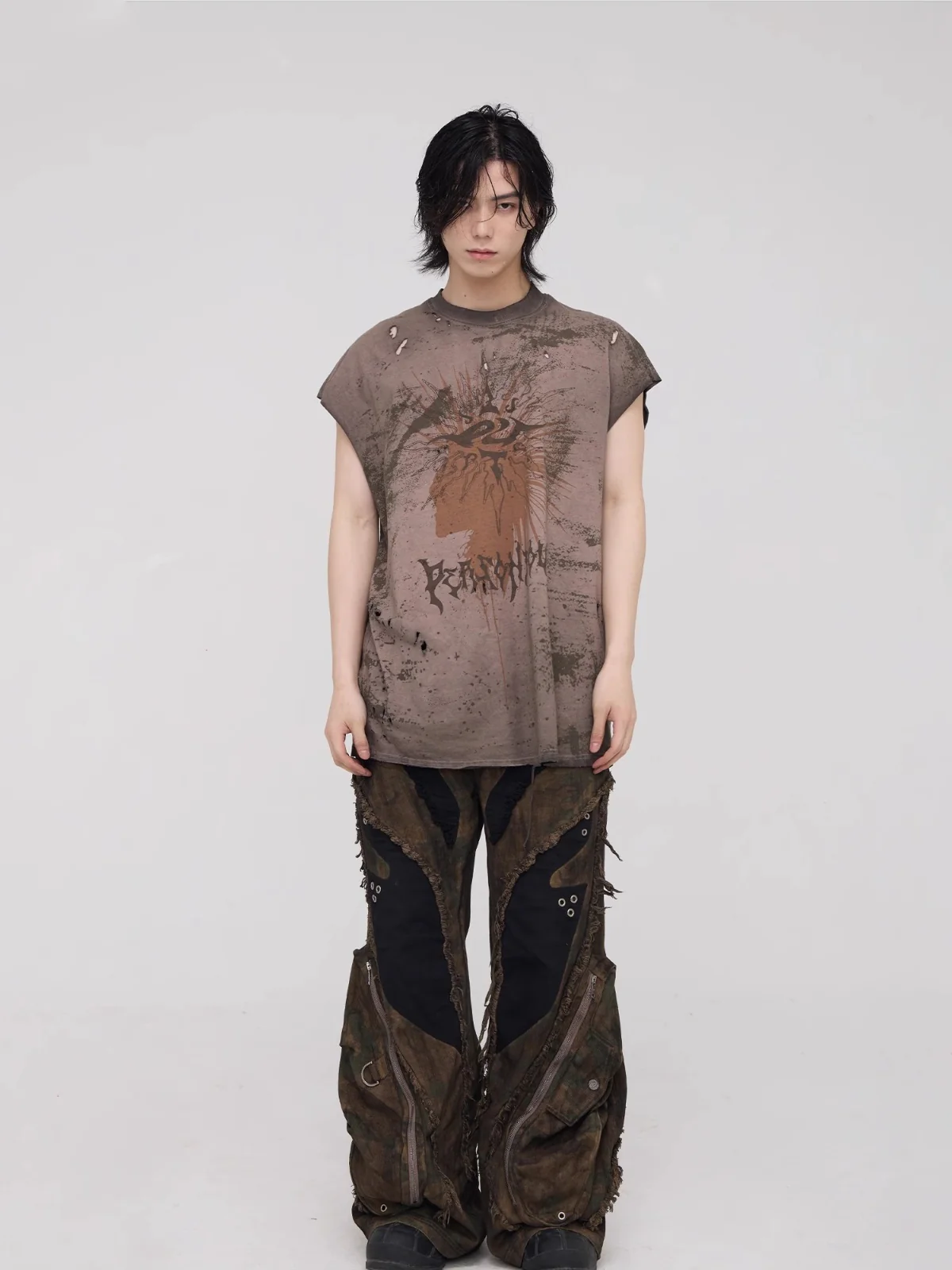 Personsoul Desert Sun-Totem Graphic Tank Top