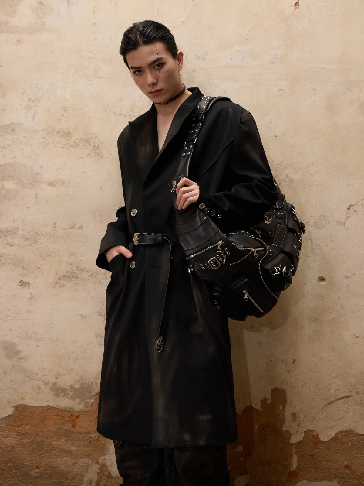 Personsoul Dirty Trench Coat