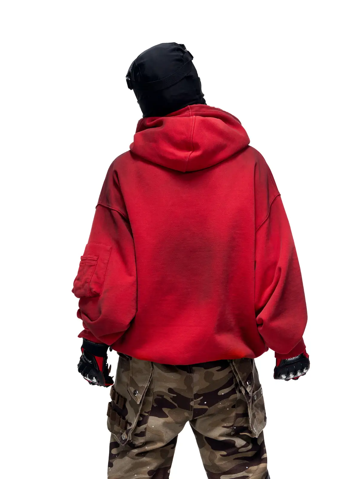 Personsoul Yuan Symbol Tie-Dye Gradient Hoodie