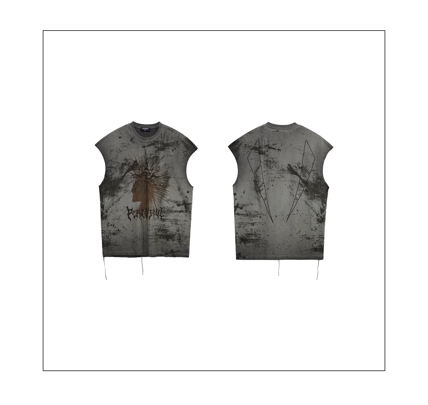 Personsoul Desert Sun-Totem Graphic Tank Top