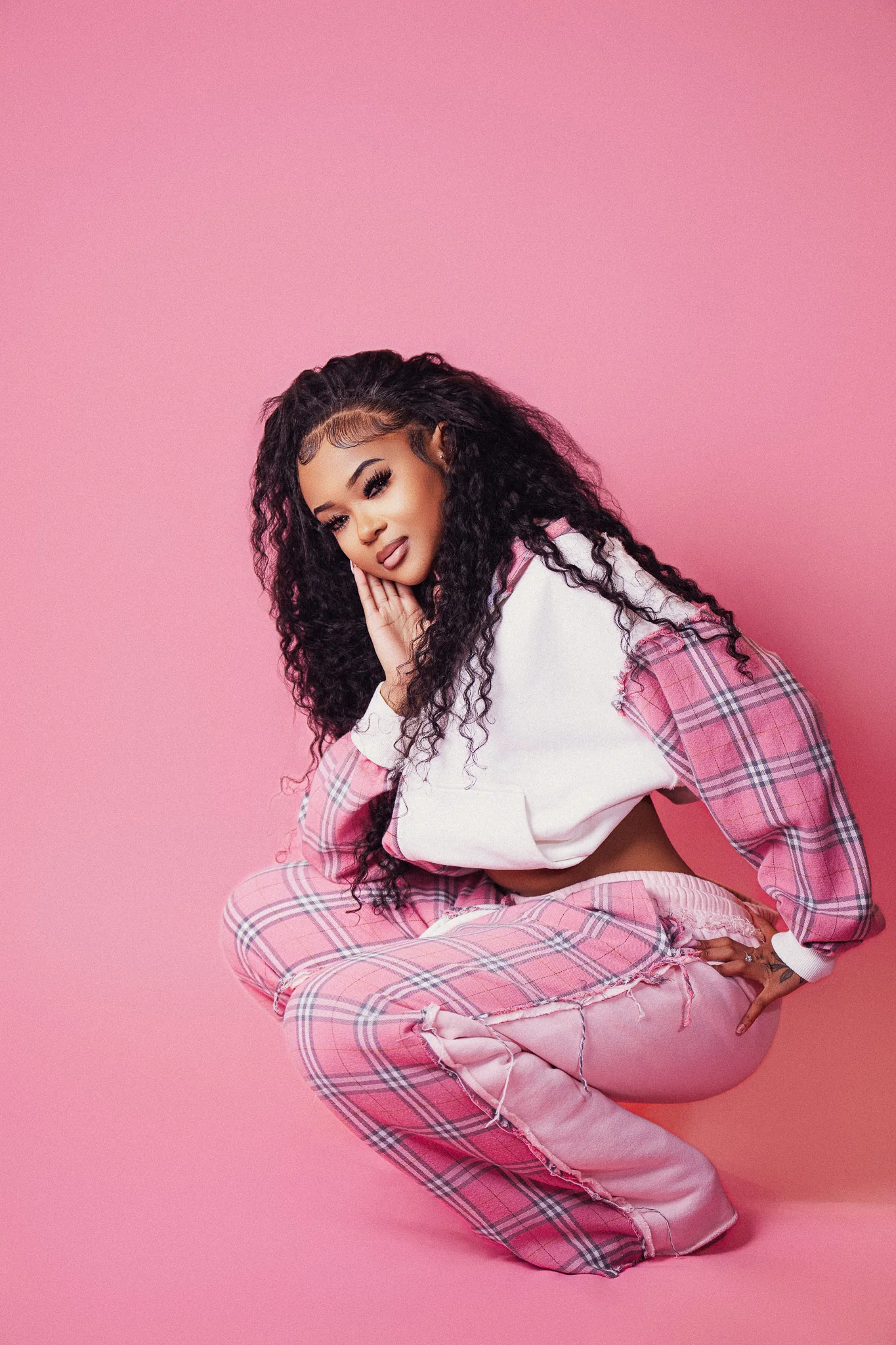 PLAID HOMEBODY ZIP UP