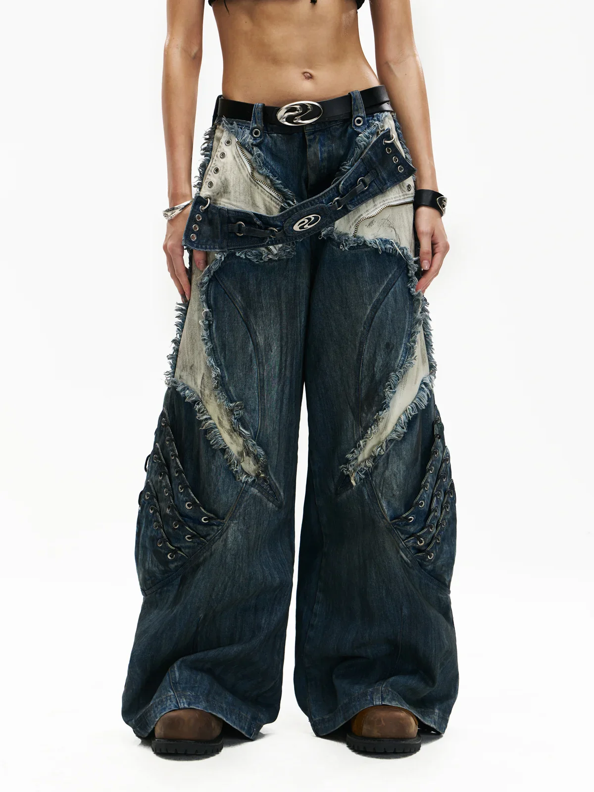 Personsoul Armor Structured Raw Edge Jeans