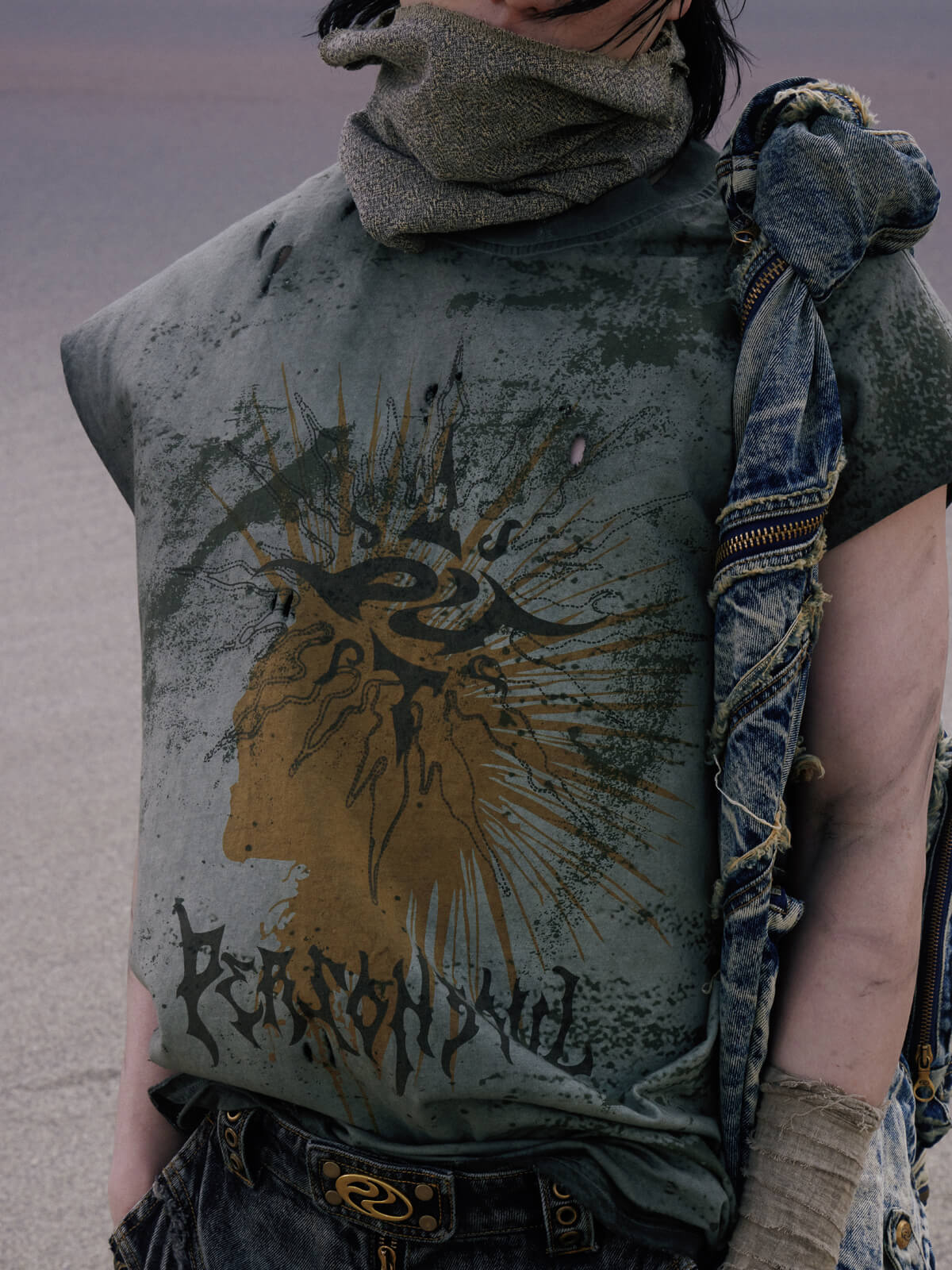 Personsoul Desert Sun-Totem Graphic Tank Top