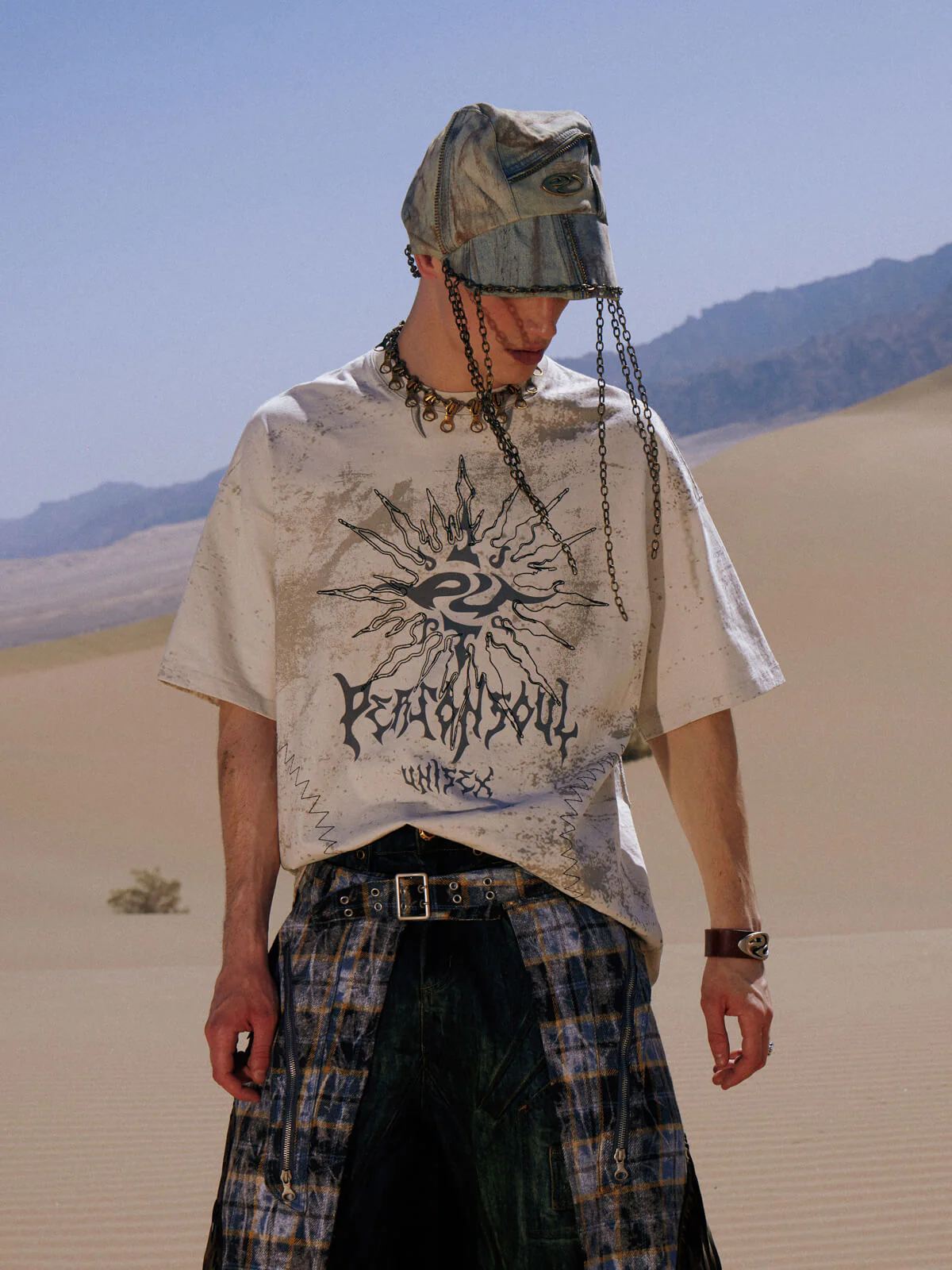 Personsoul Desert Sun Mystical Graphic T-shirt
