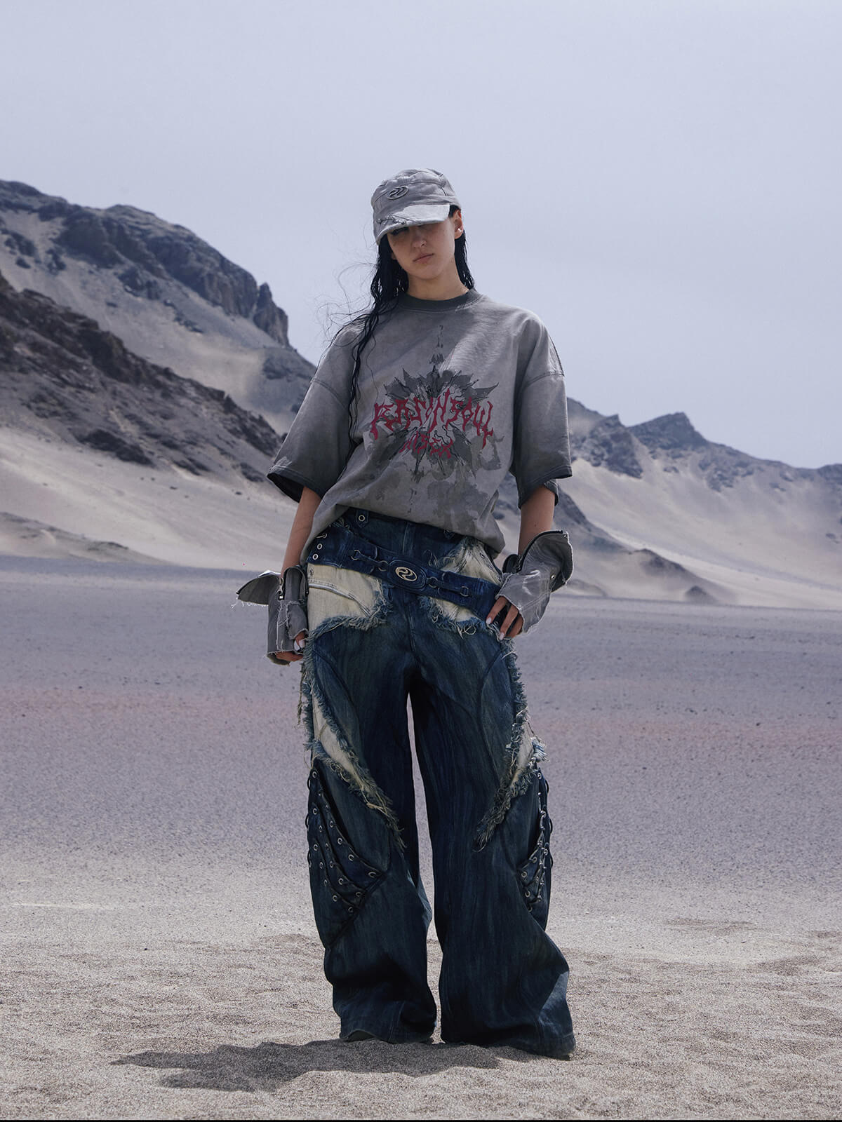 Personsoul Graphic Print Oversized T-Shirt