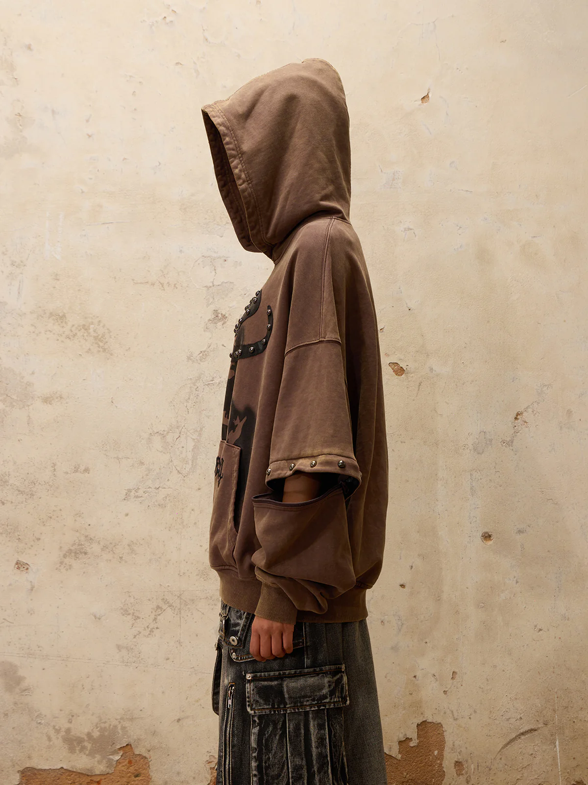 Personsoul Removable Sleeves Pulloverse