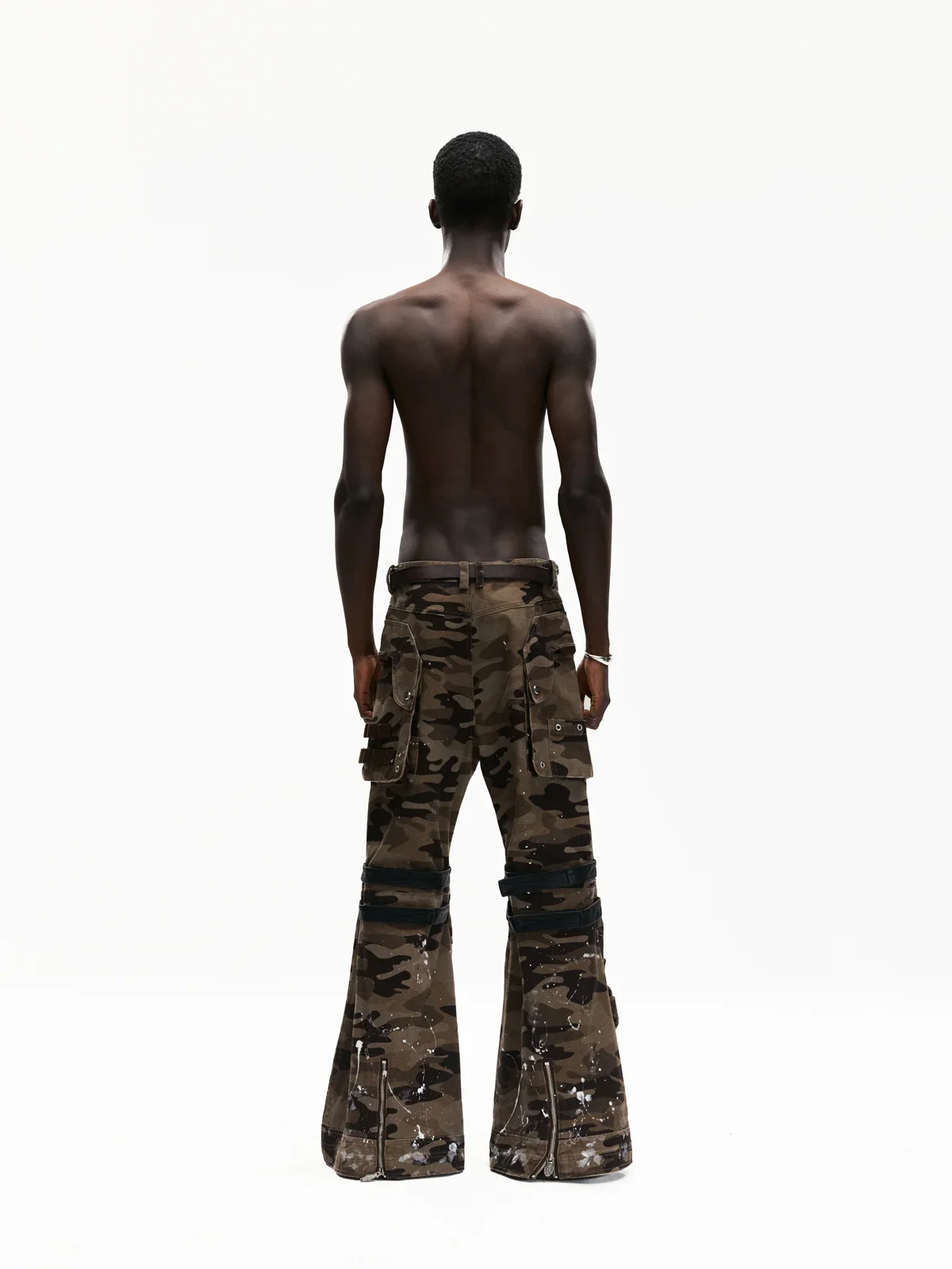 Mico-flare Camo Cargo Pant