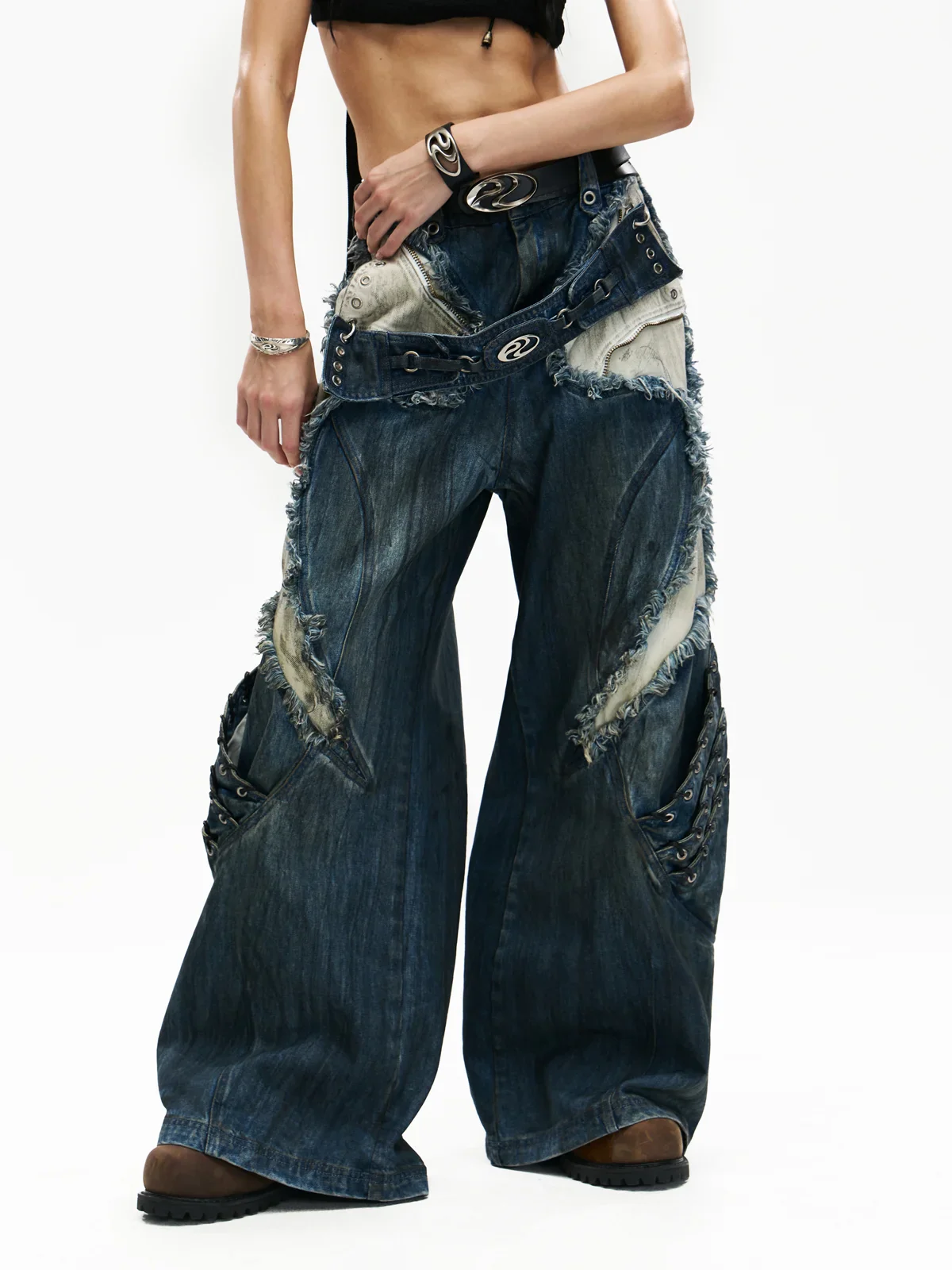 Personsoul Armor Structured Raw Edge Jeans