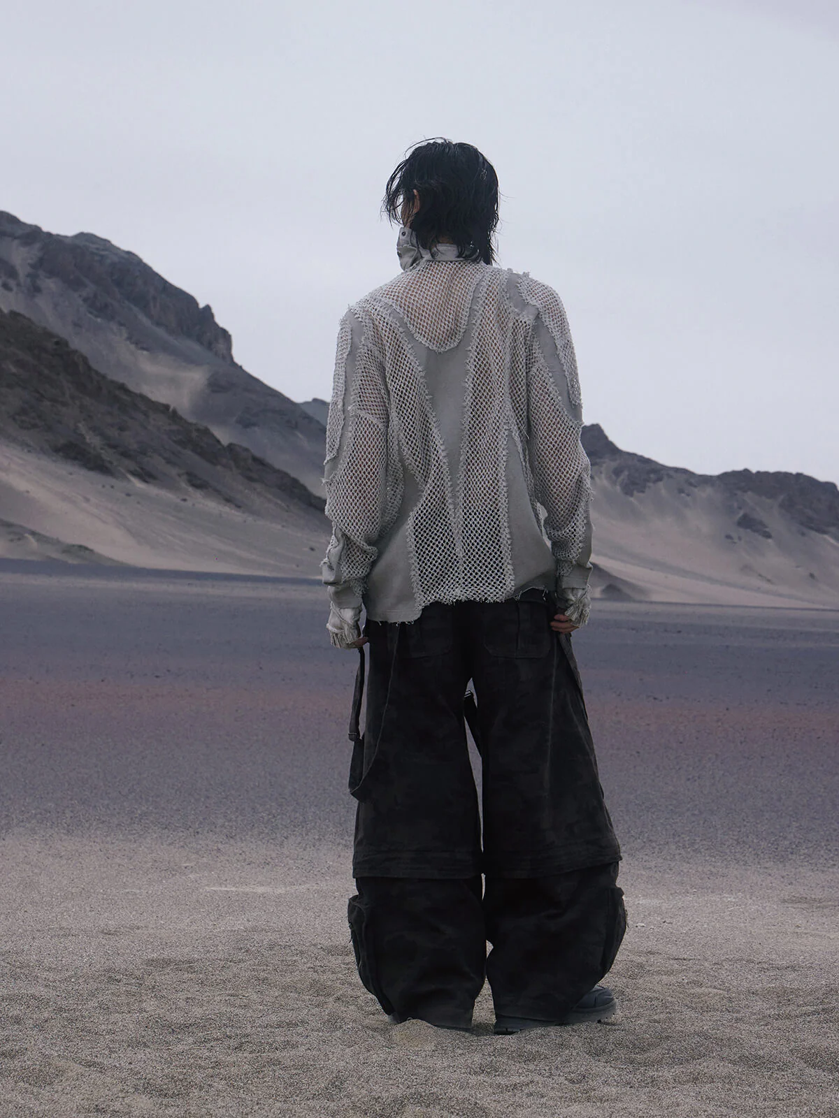 Personsoul Brown Camo Overalls with Zip-Off Legs