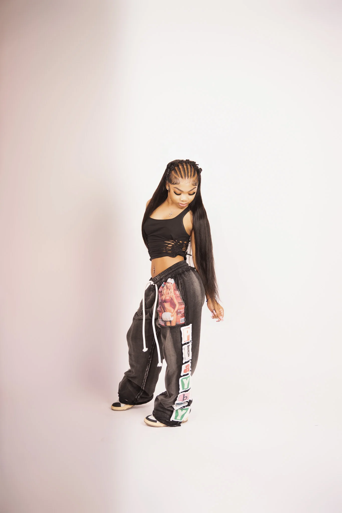 BLACK PLAYBOY SWEATS