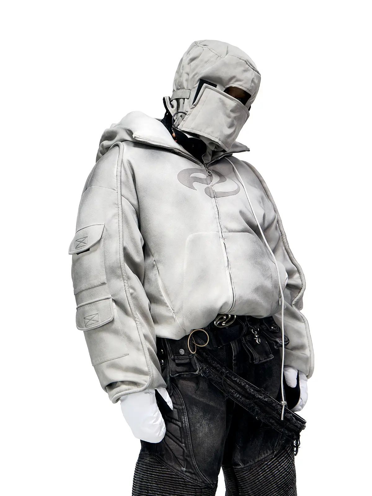 Personsoul Yuan Symbol Puffer Jacket