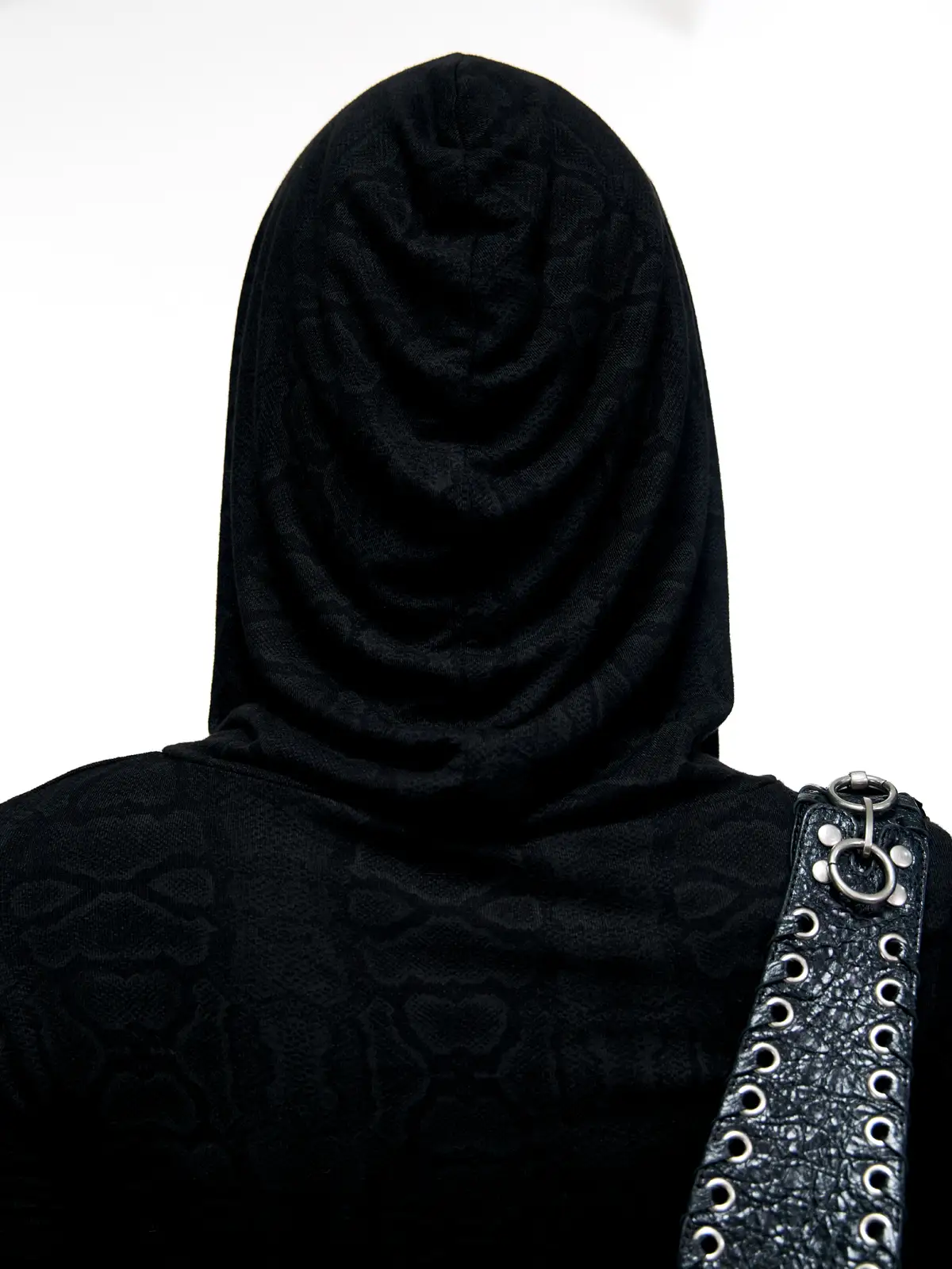 Personsoul Sun Totem Mesh Hooded Bottoming Shirt