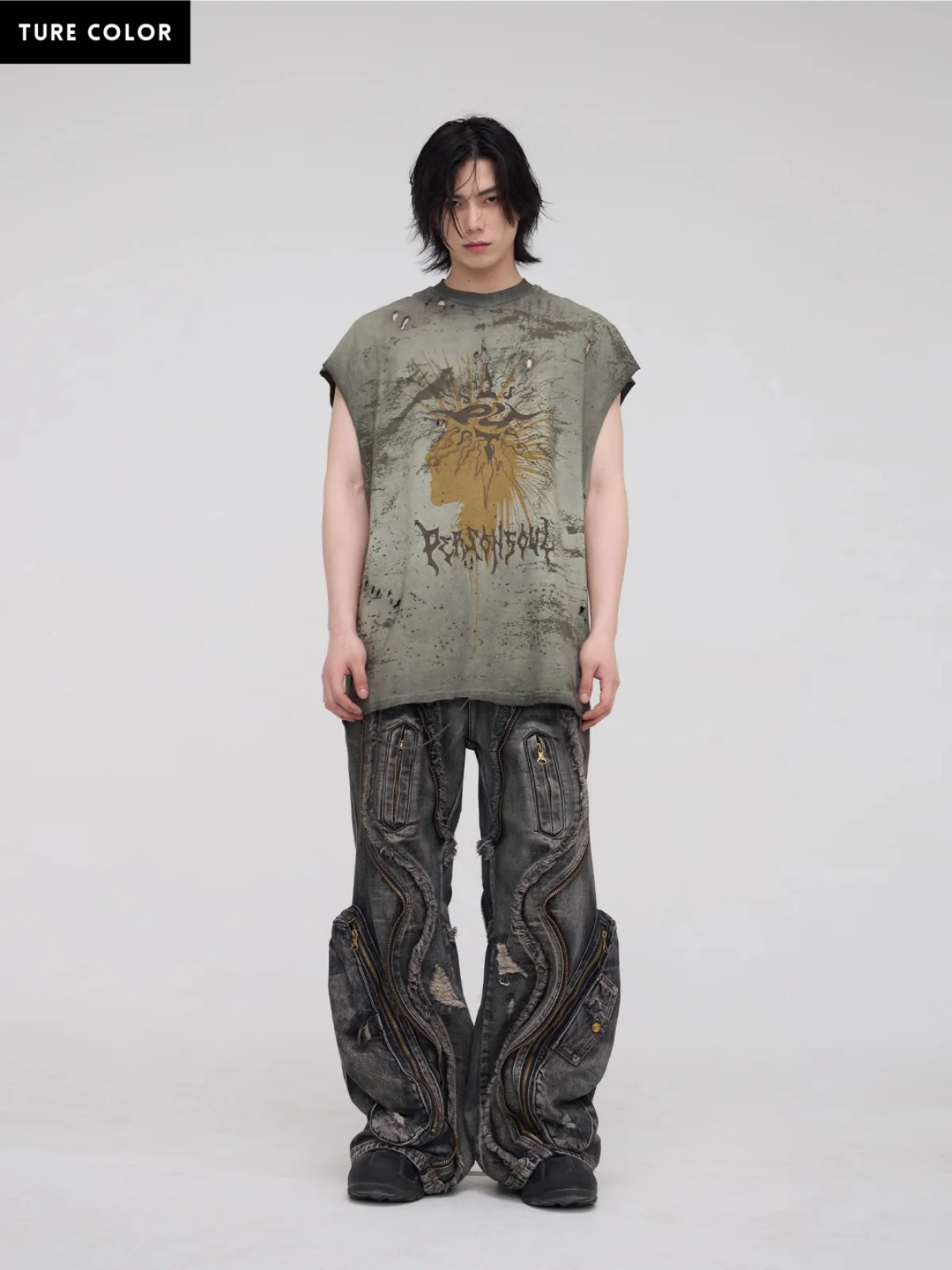 Personsoul Desert Sun-Totem Graphic Tank Top