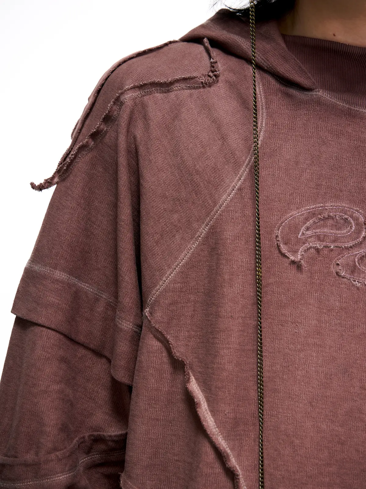 Deconstructed Hoodies with Gradient Wash