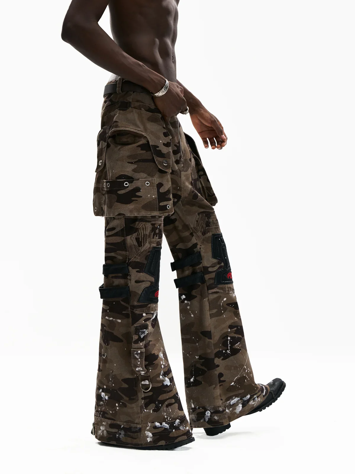 Mico-flare Camo Cargo Pant