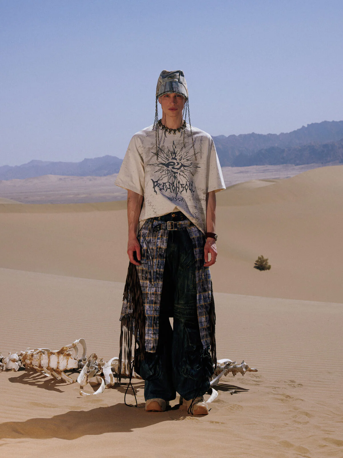 Personsoul Desert Sun Mystical Graphic T-shirt