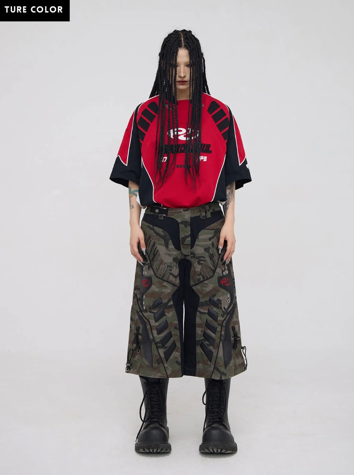 Personsoul Racing Logo Oversized T-Shirt