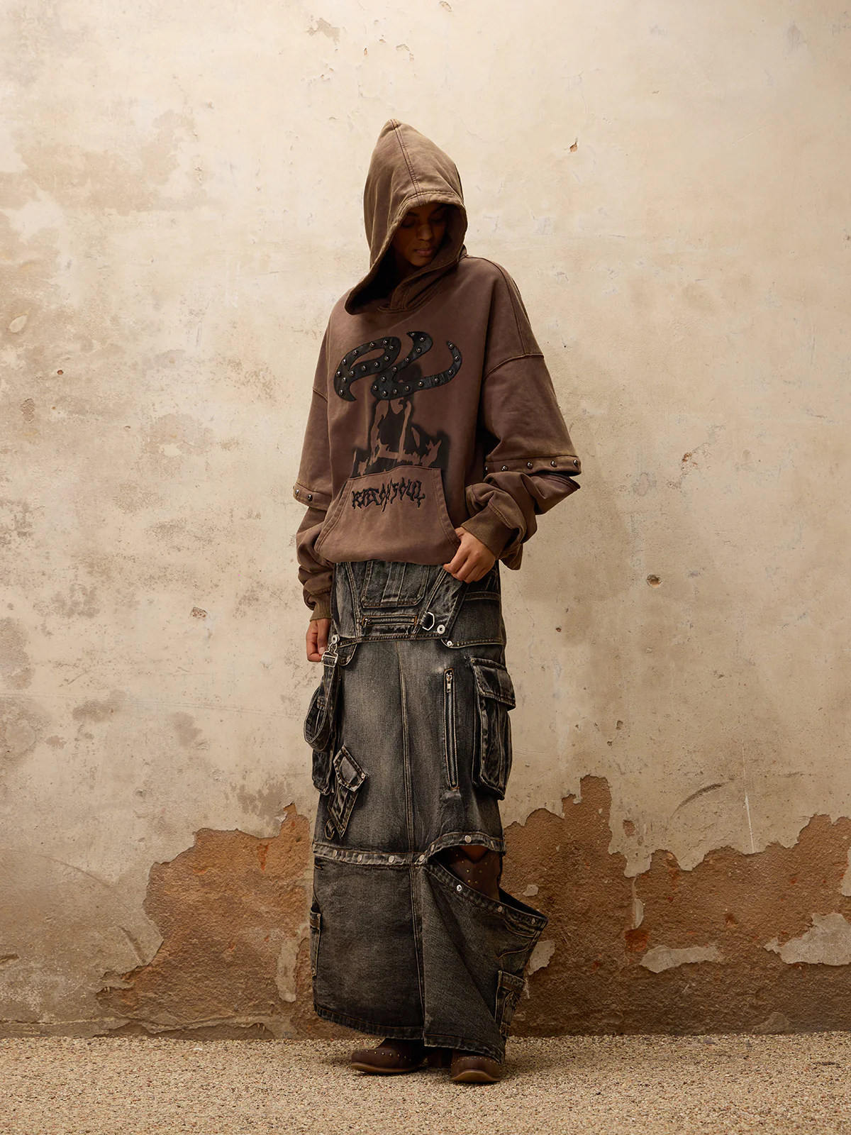 Personsoul Removable Sleeves Pulloverse