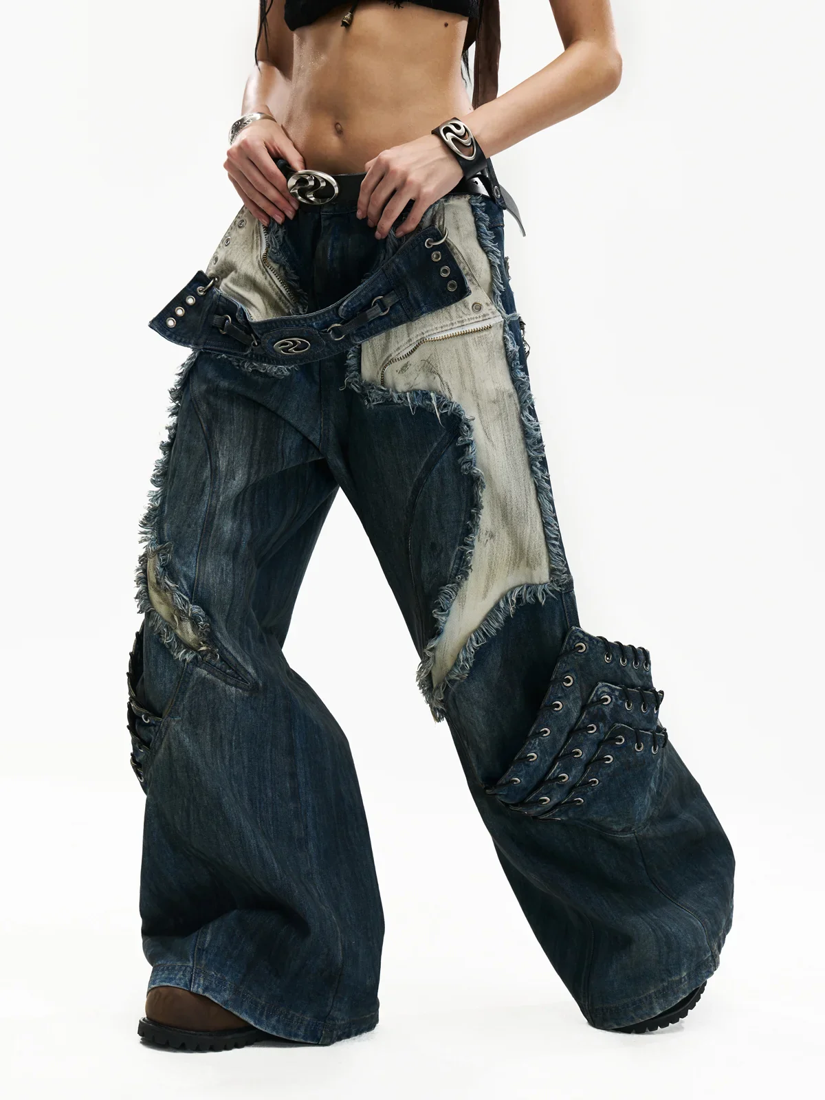 Personsoul Armor Structured Raw Edge Jeans
